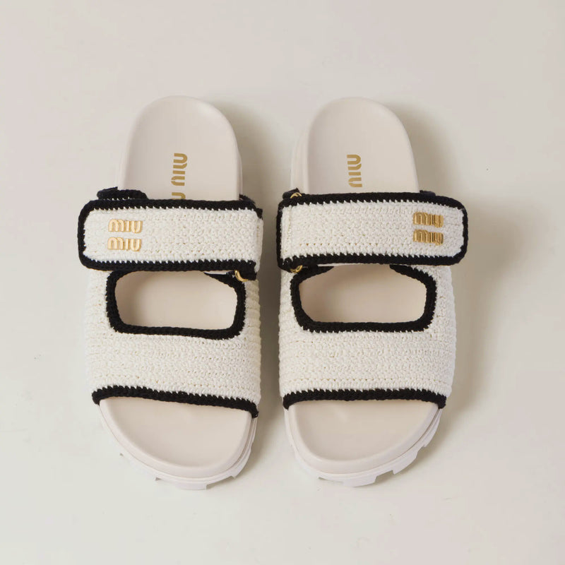 Crochet knit slides - Buy one get one free